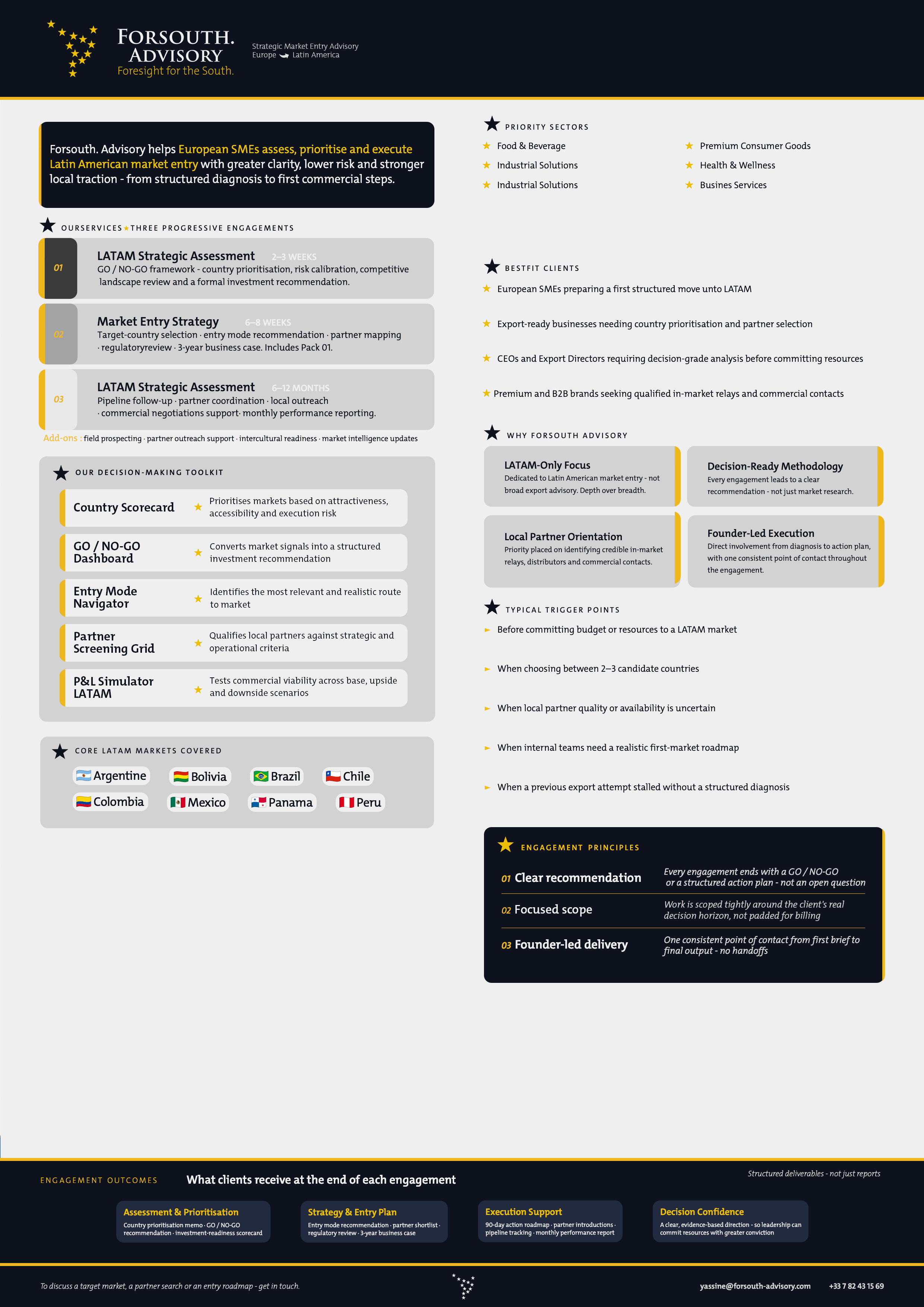Strategic one pager