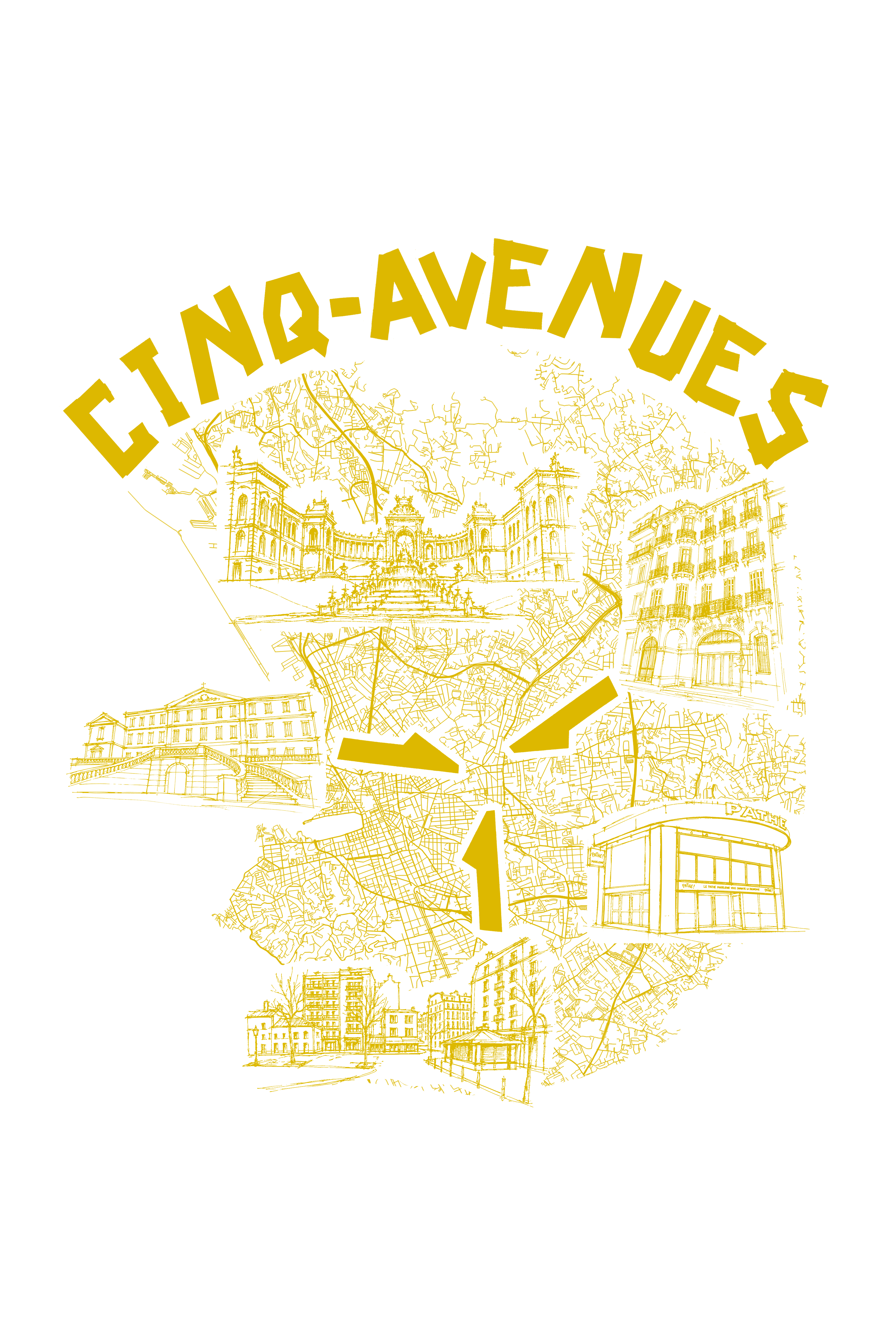 Construction du back design Cinq-Avenues