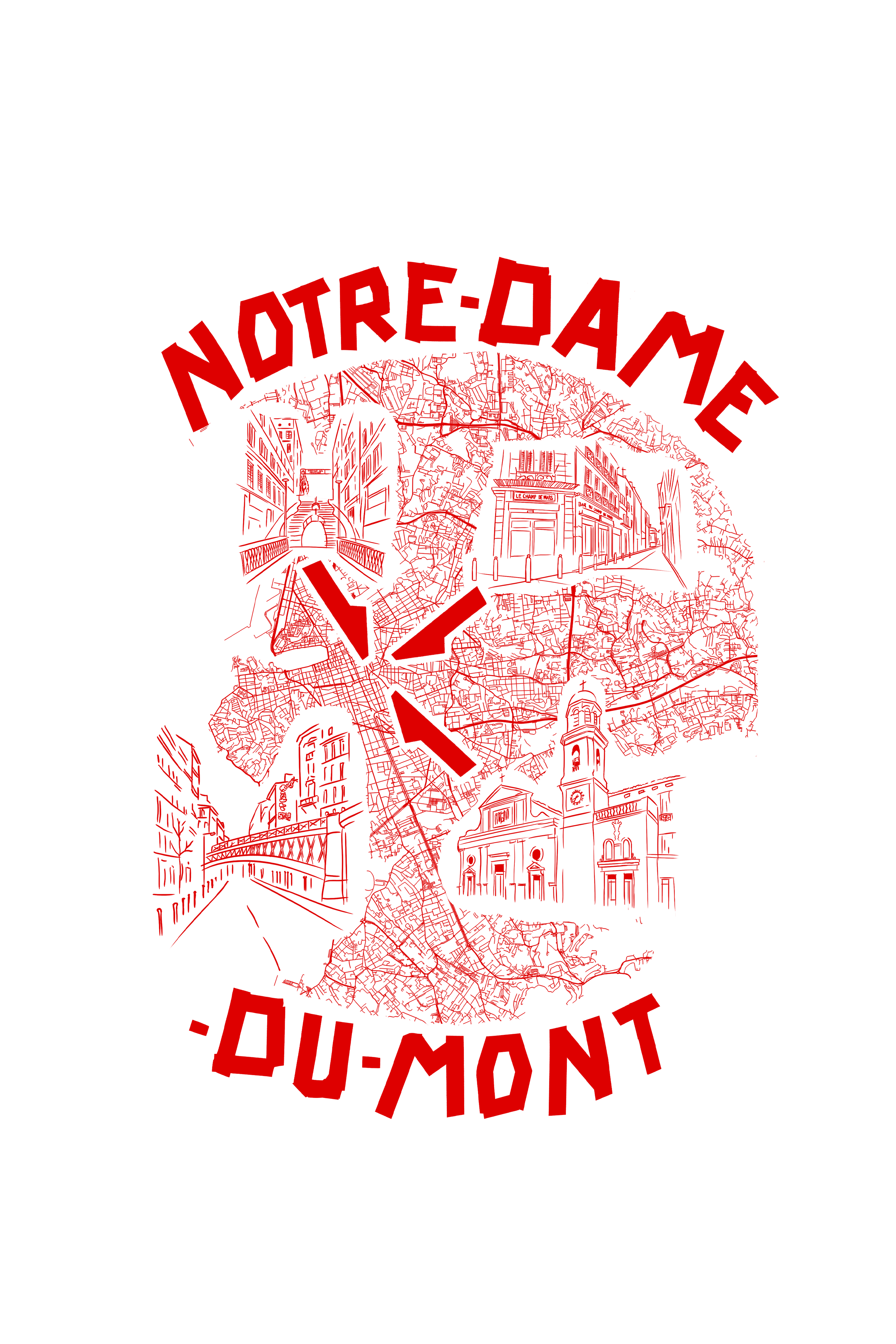Back design Notre-Dame-du-Mont
