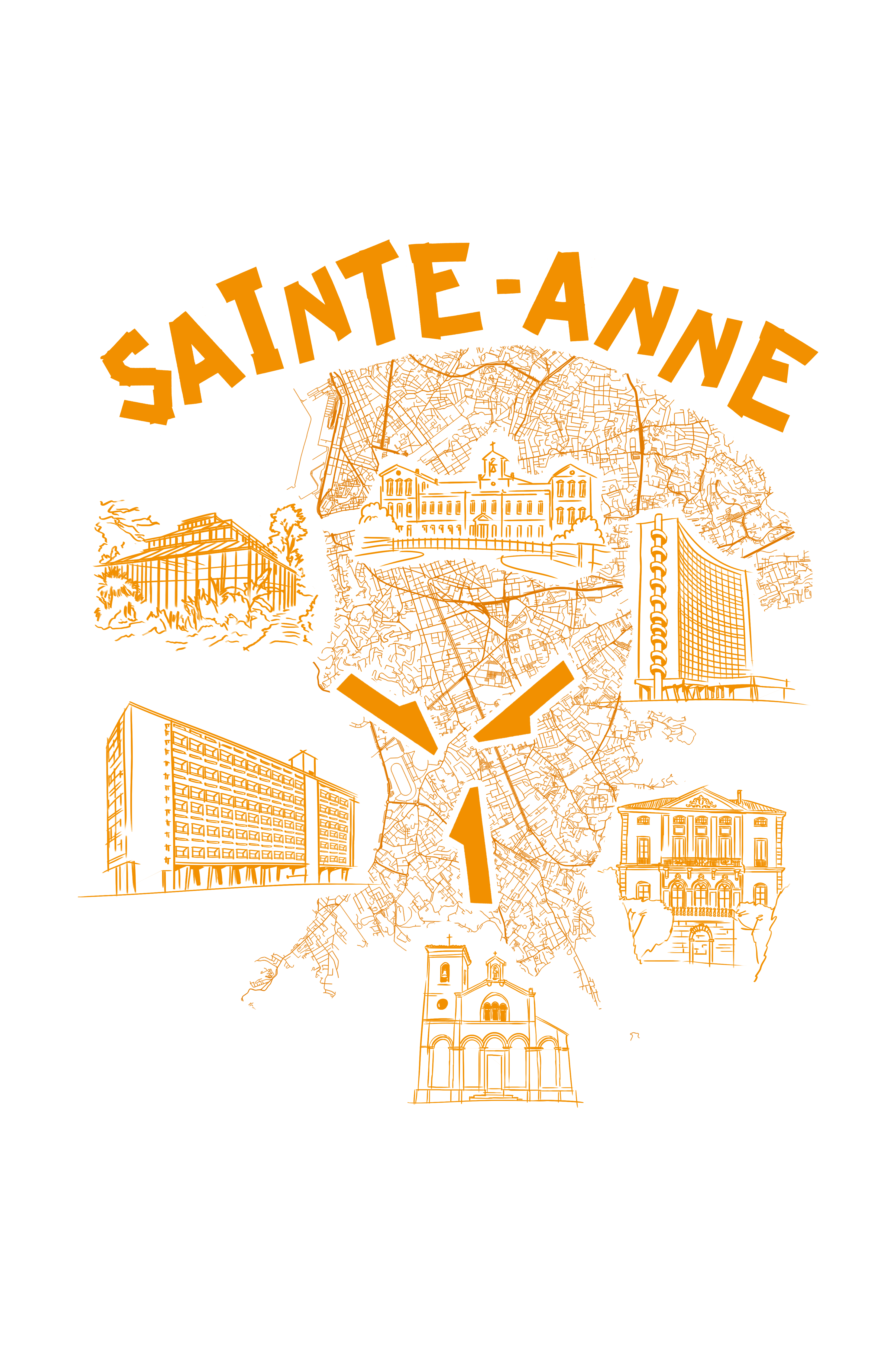 Back design Sainte-Anne