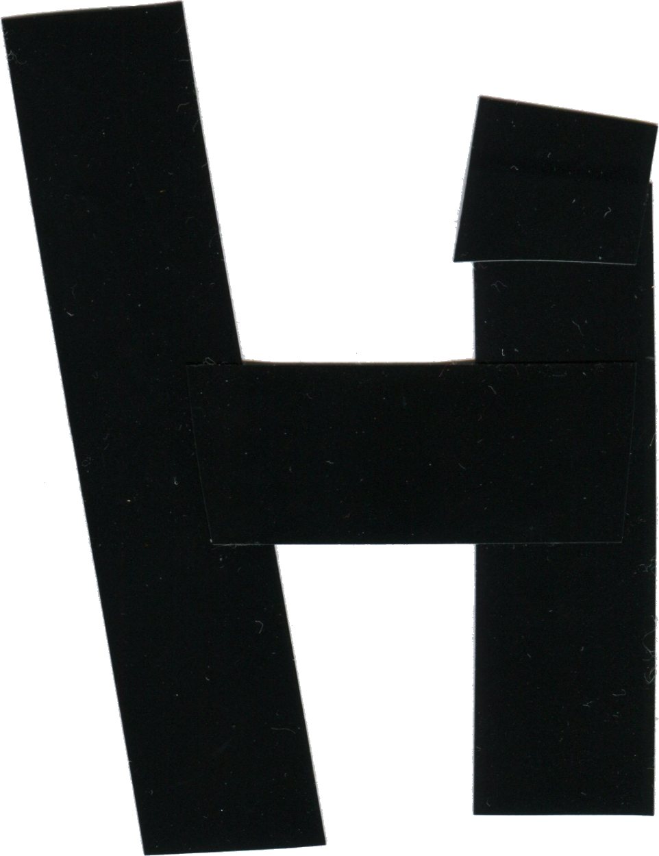 Duct Tape Alphabet H