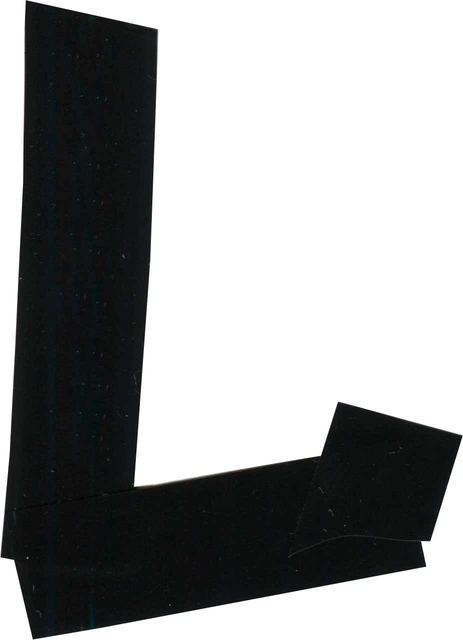 Duct Tape Alphabet L