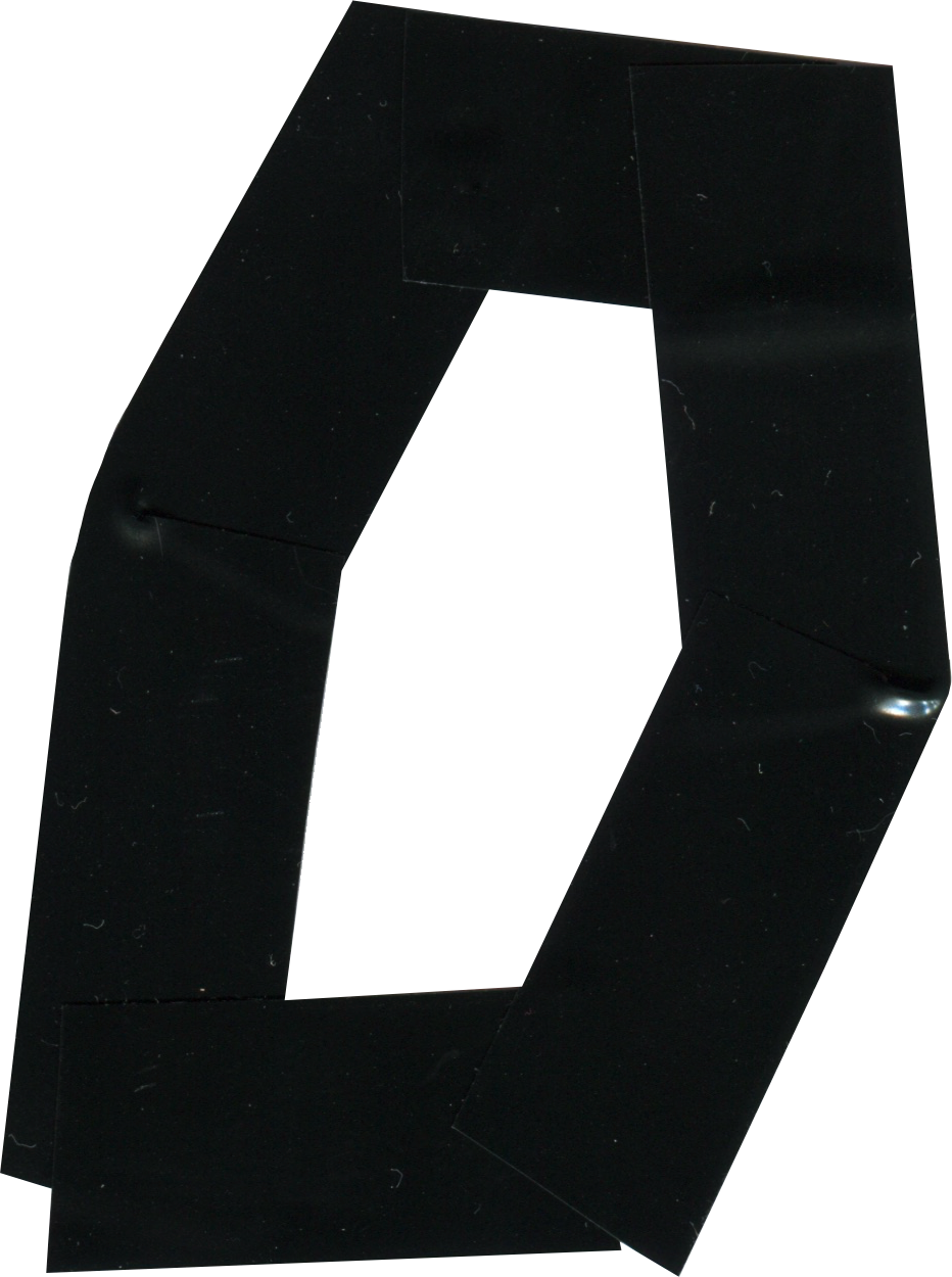 Duct Tape Alphabet O